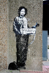 BANKSY -- hitcher